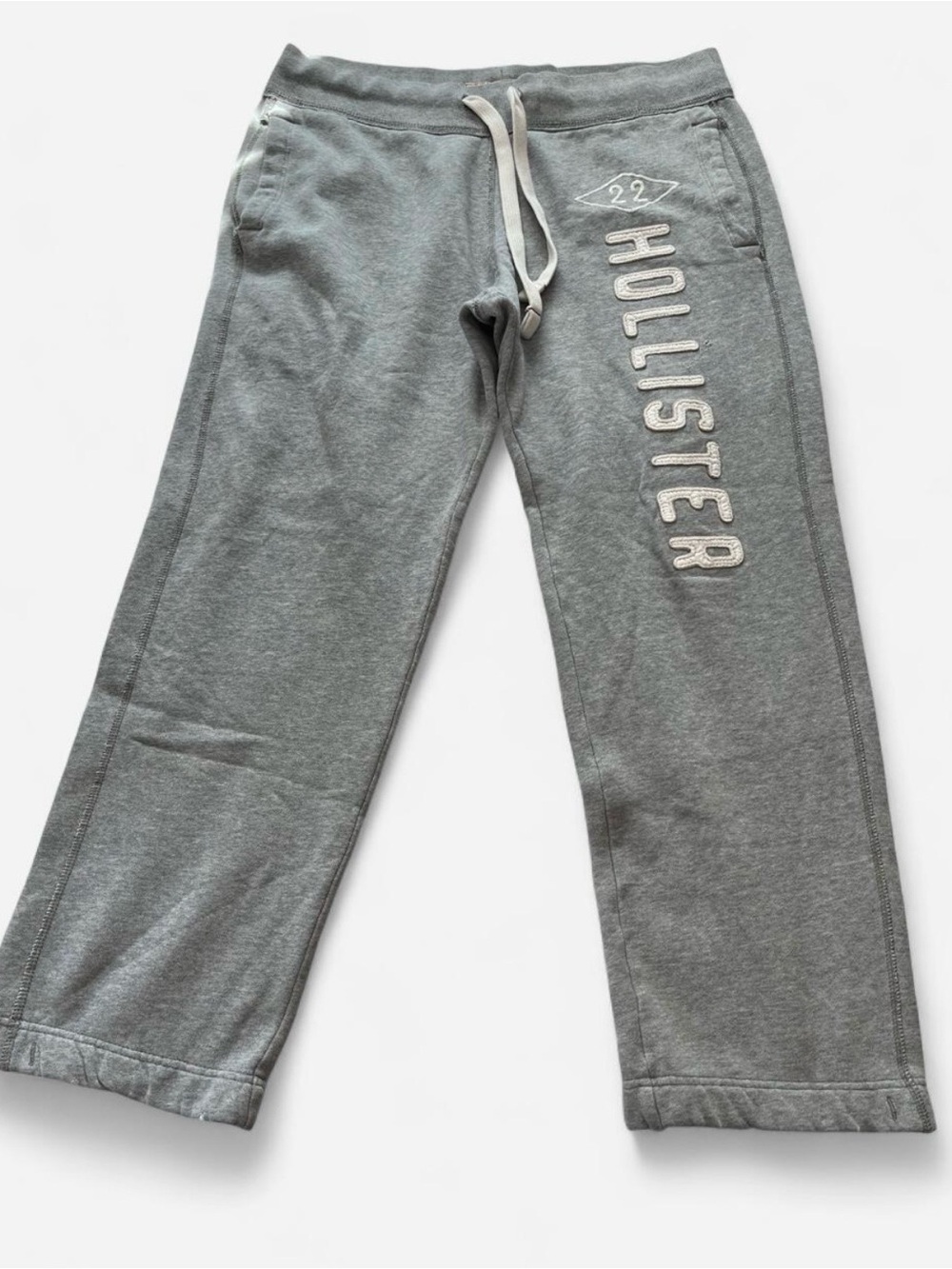 Hollister Gray Logo Straight Leg Sweatpants Women’s Medium